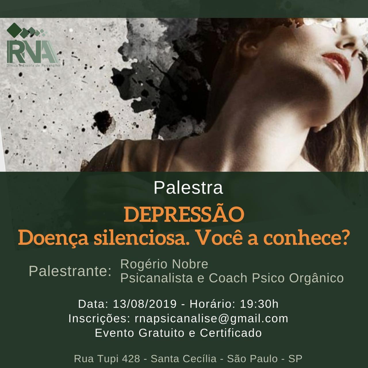 Depressão: doença silenciosa. Você a conhece? em São Paulo - Sympla